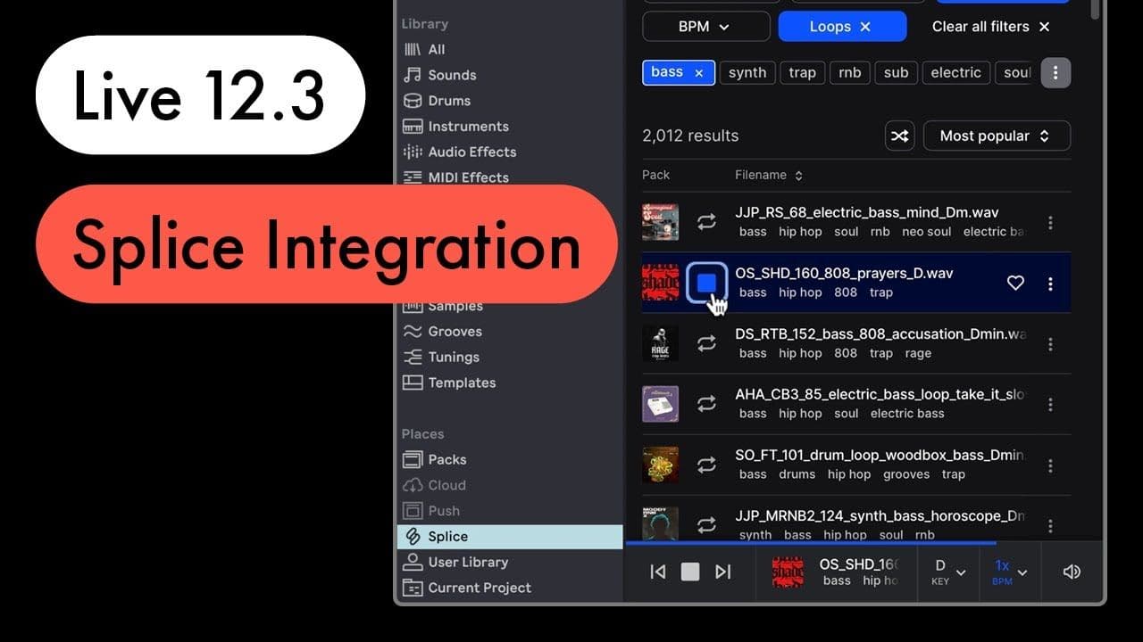 Coming in Live 12.3 – Splice Integration