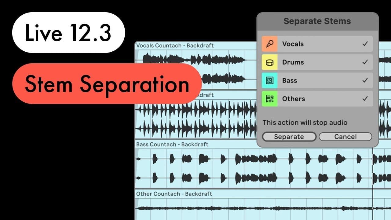 Coming in Live 12.3 – Stem Separation