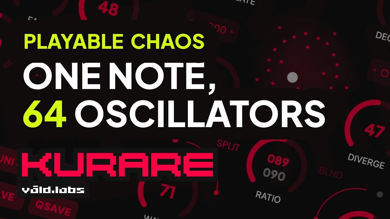 KURARE | Every note is a crowd A swarm synthesizer by Våld Labs Open Beta