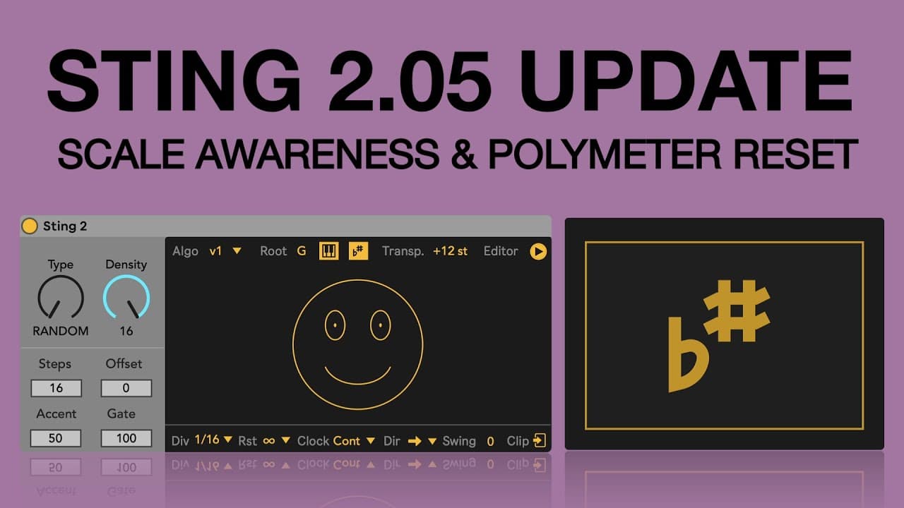 Sting 2.05 - Scale Awareness & Polymeter Reset