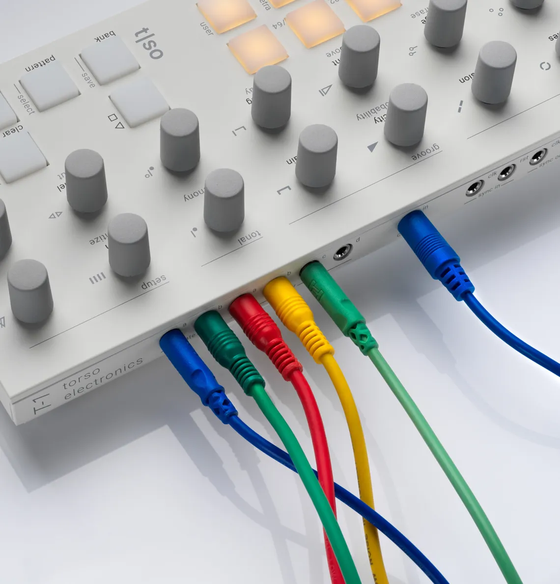 Limited edition Torso T-1 algorithmic sequencer in white