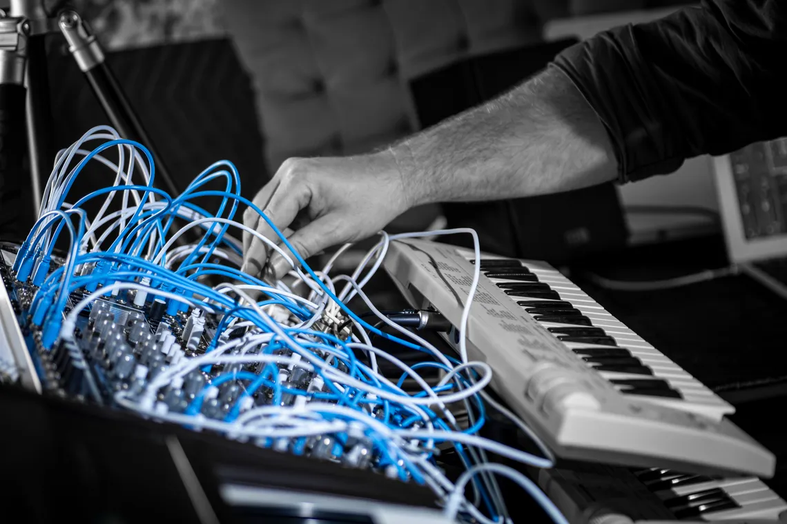 The process of building his first Eurorack module was an exercise in creativity